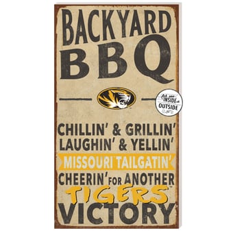 Missouri Tigers 11'' x 20'' Indoor/Outdoor BBQ Sign