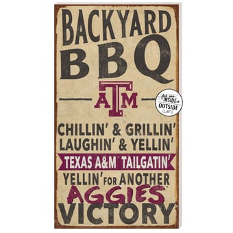 Texas A&M Aggies 11'' x 20'' Indoor/Outdoor BBQ Sign