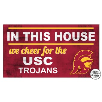 USC Trojans 11'' x 20'' Indoor/Outdoor In This House Sign
