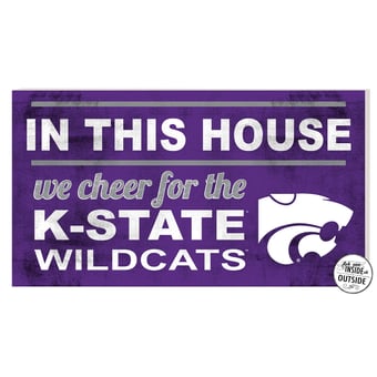 Kansas State Wildcats 11'' x 20'' Indoor/Outdoor In This House Sign