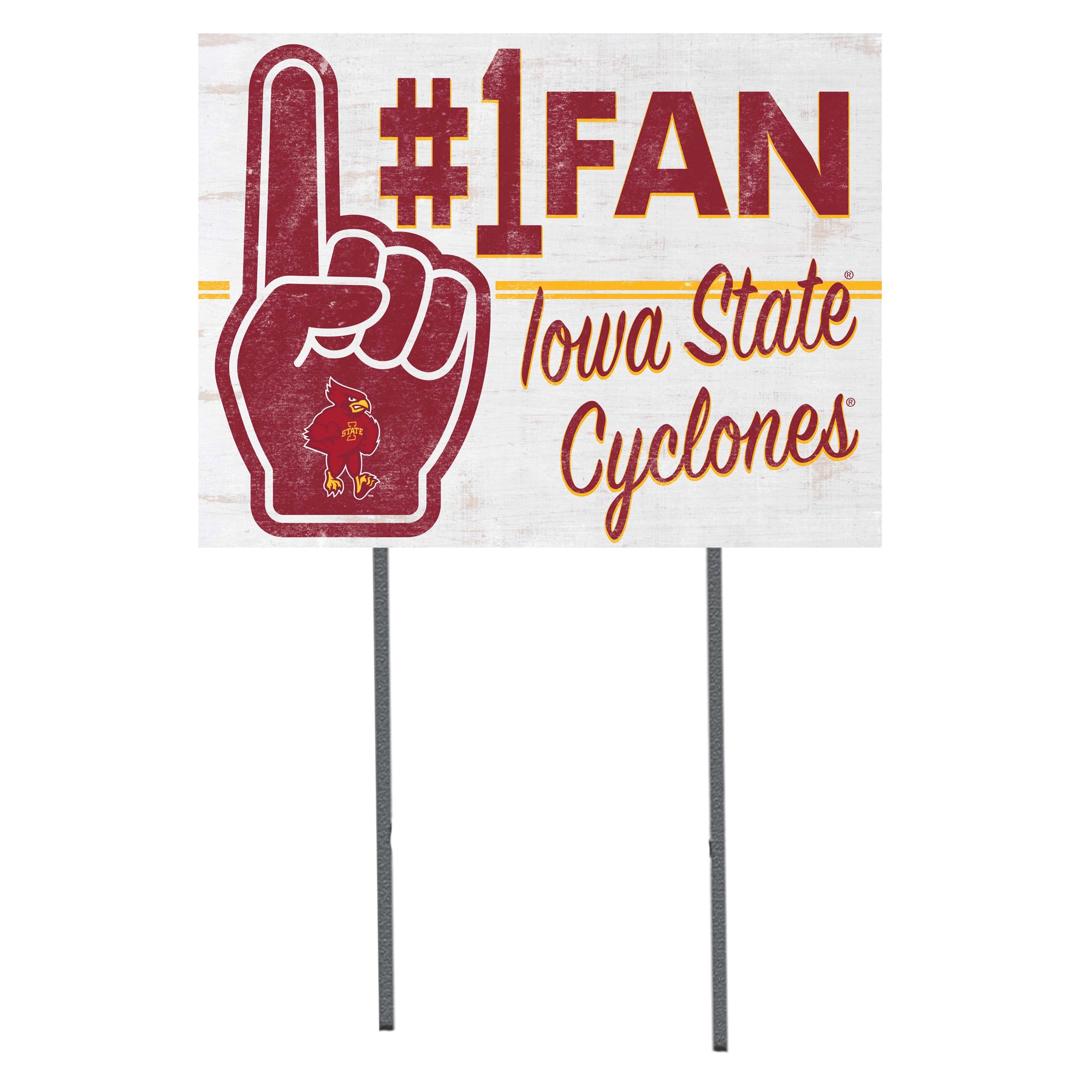 Iowa State Cyclones 18'' x 24'' #1 Fan Yard Sign