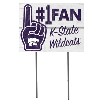 Kansas State Wildcats 18'' x 24'' #1 Fan Yard Sign