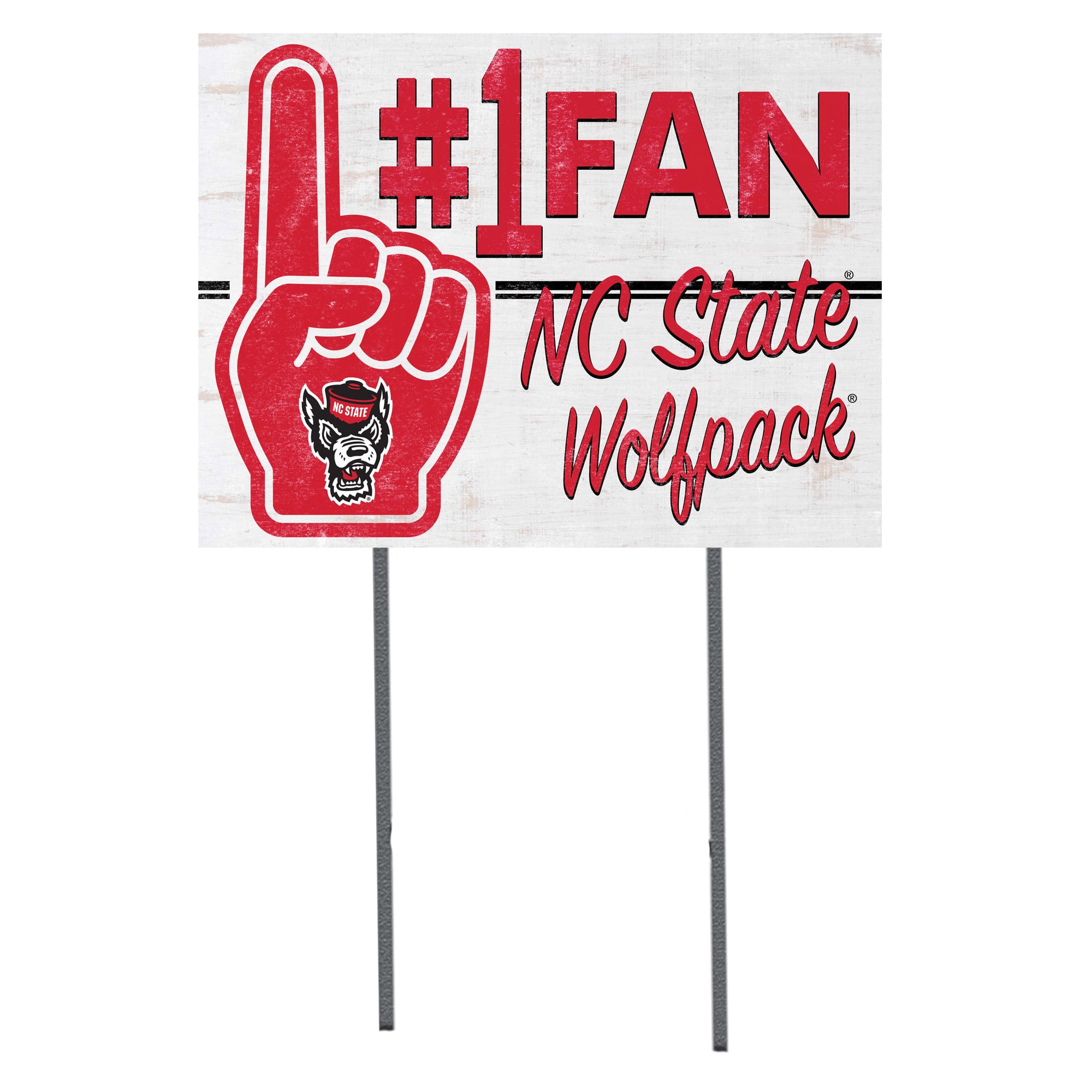 NC State Wolfpack 18'' x 24'' #1 Fan Yard Sign