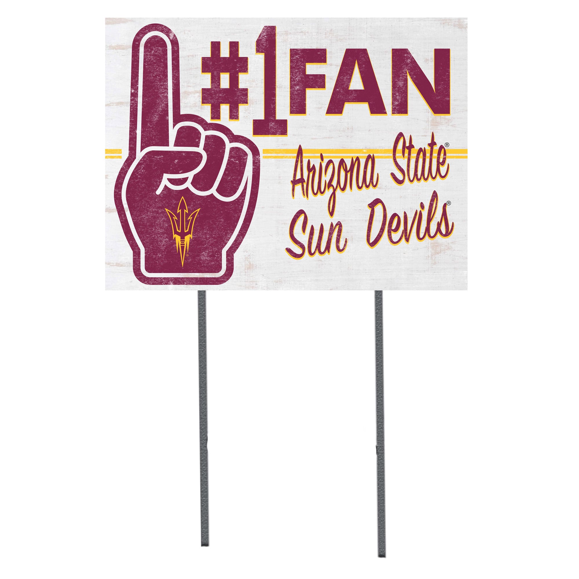 Arizona State Sun Devils 18'' x 24'' #1 Fan Yard Sign