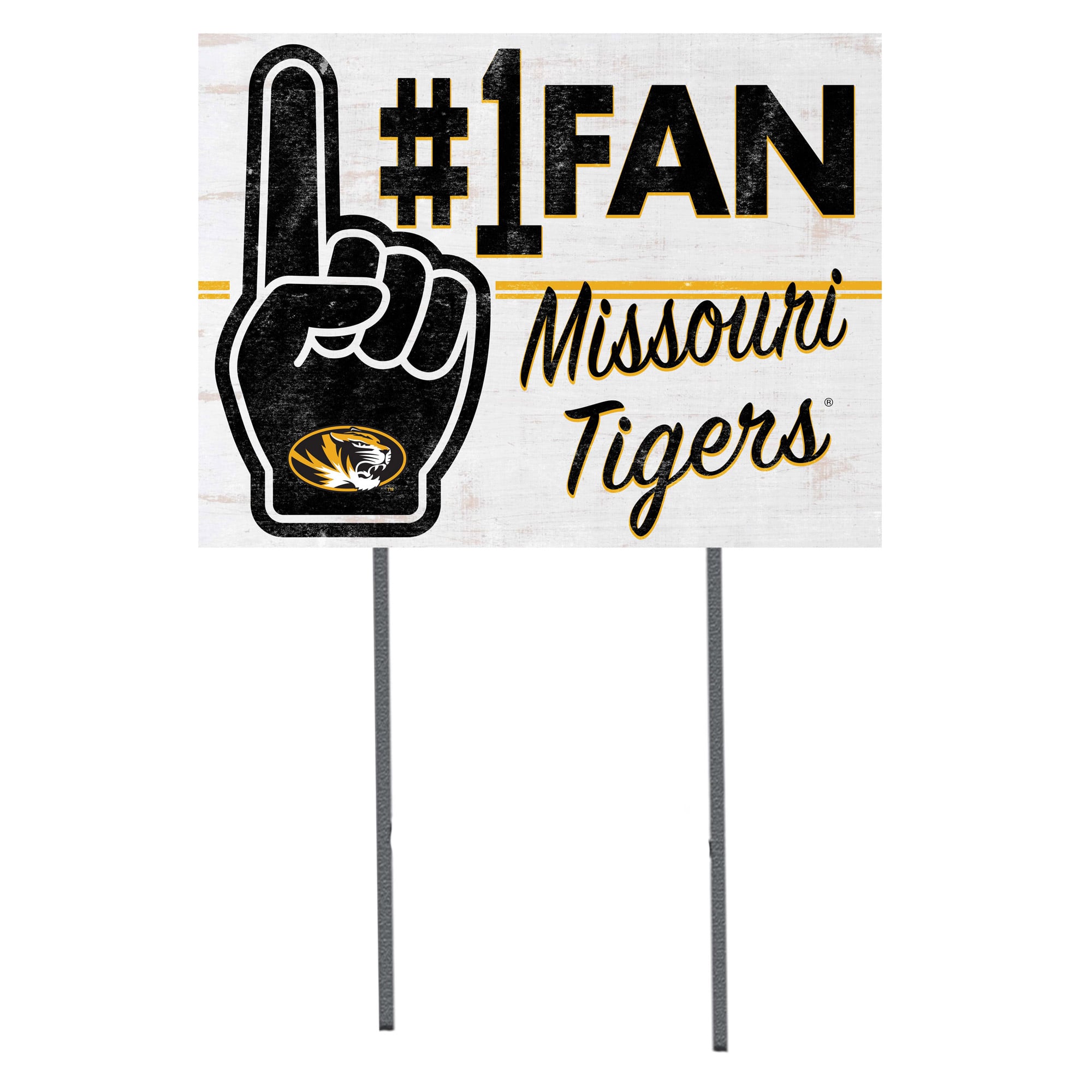 Missouri Tigers 18'' x 24'' #1 Fan Yard Sign