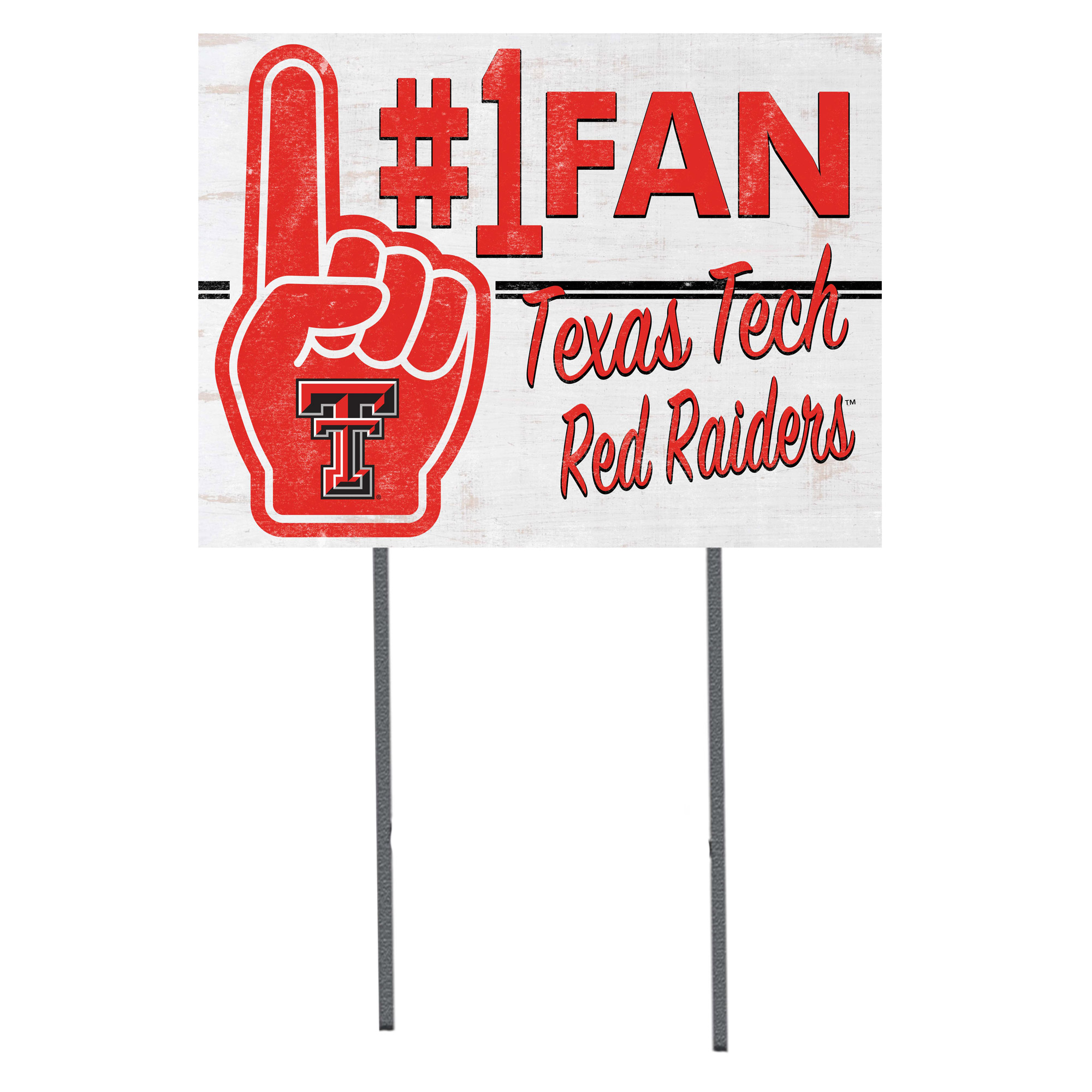 Texas Tech Red Raiders 18'' x 24'' #1 Fan Yard Sign