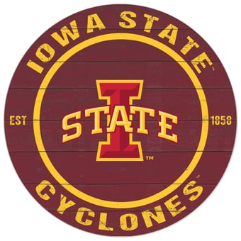 Iowa State Cyclones 20'' x 20'' Indoor/Outdoor Circle Sign