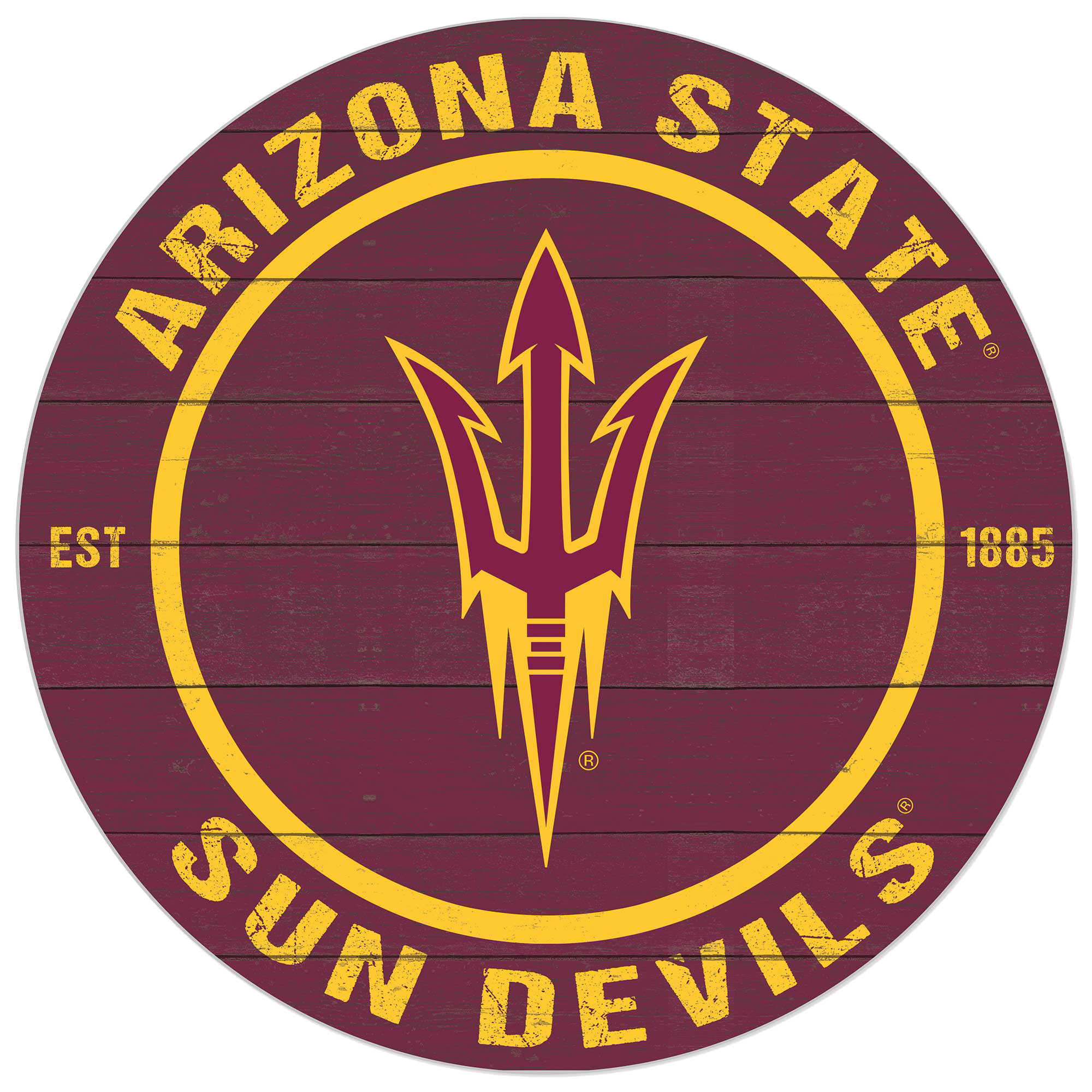 Arizona State Sun Devils 20'' x 20'' Indoor/Outdoor Circle Sign