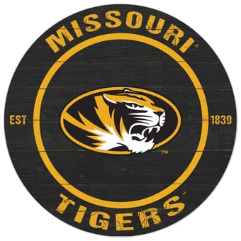 Missouri Tigers 20'' x 20'' Indoor/Outdoor Circle Sign