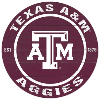 Texas A&M Aggies 20'' x 20'' Indoor/Outdoor Circle Sign