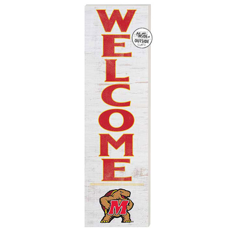 Maryland Terrapins 10'' x 35'' Indoor/Outdoor Welcome Sign