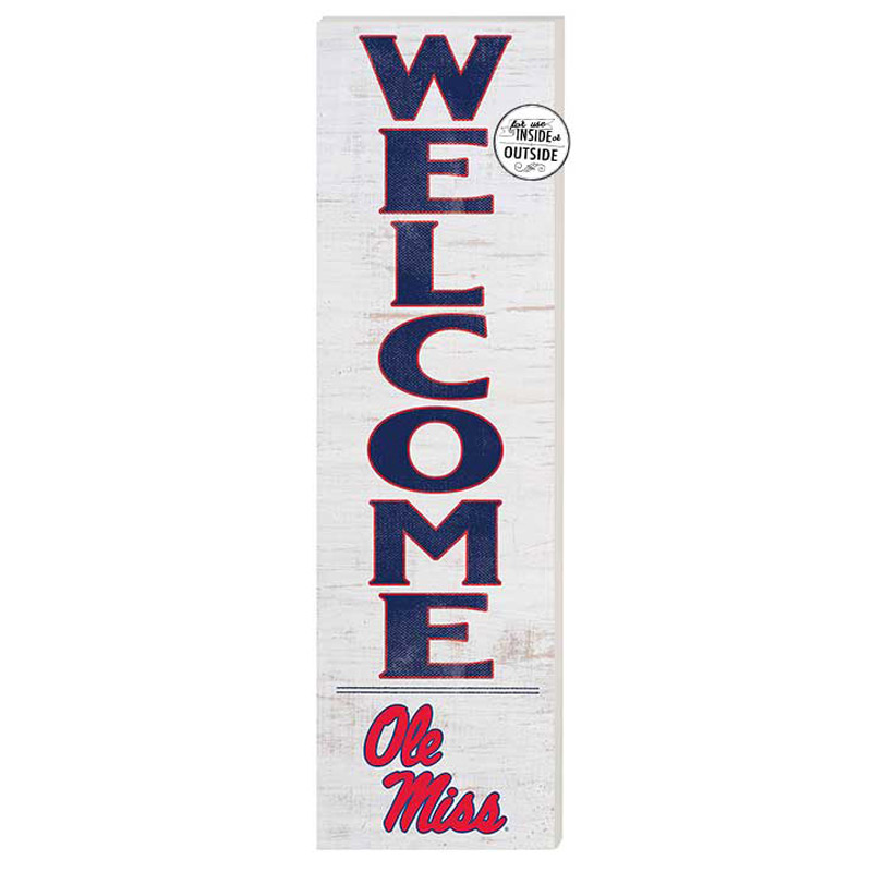 Ole Miss Rebels 10'' x 35'' Indoor/Outdoor Welcome Sign