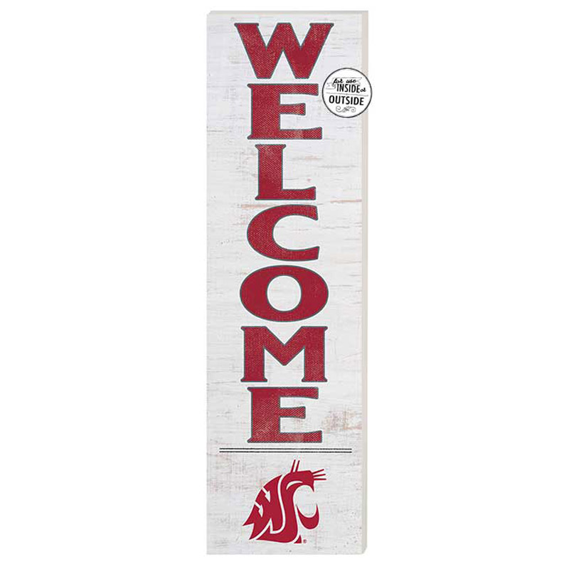 Washington State Cougars 10'' x 35'' Indoor/Outdoor Welcome Sign