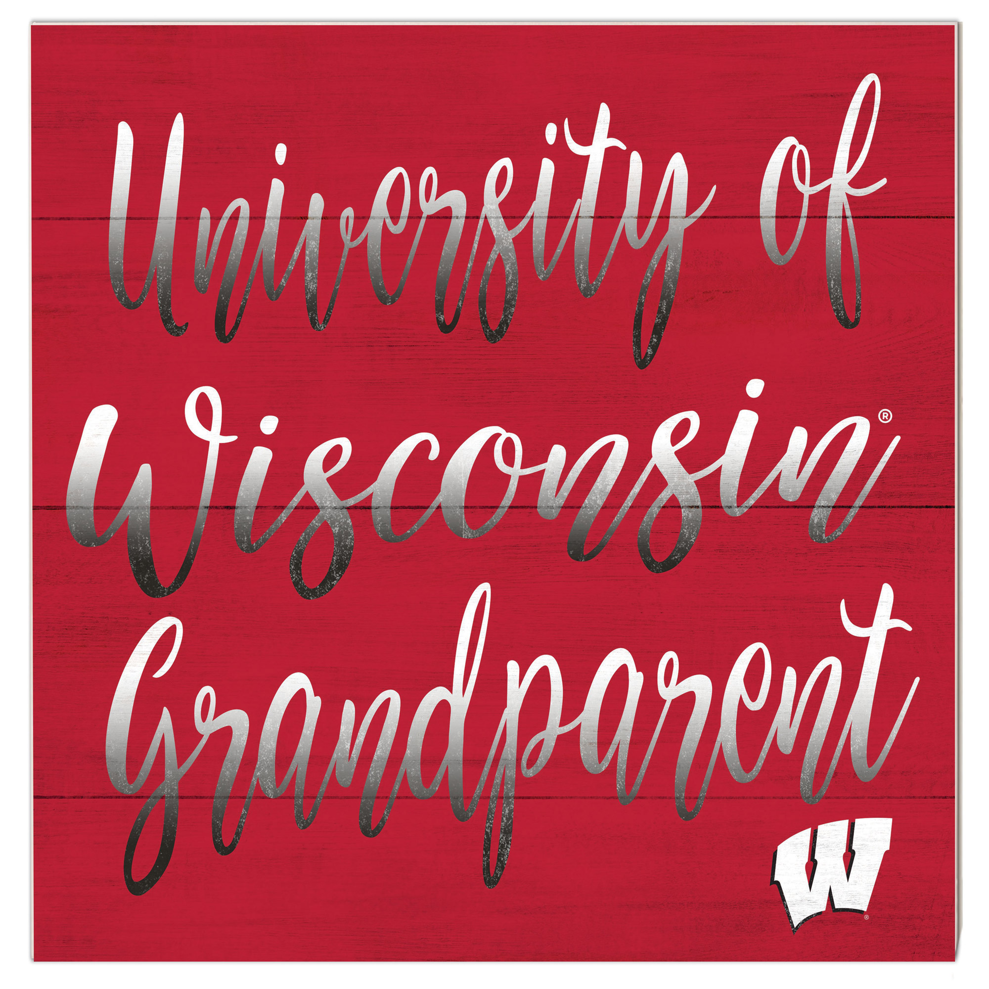 Wisconsin Badgers 10'' x 10'' Grandparent Plaque