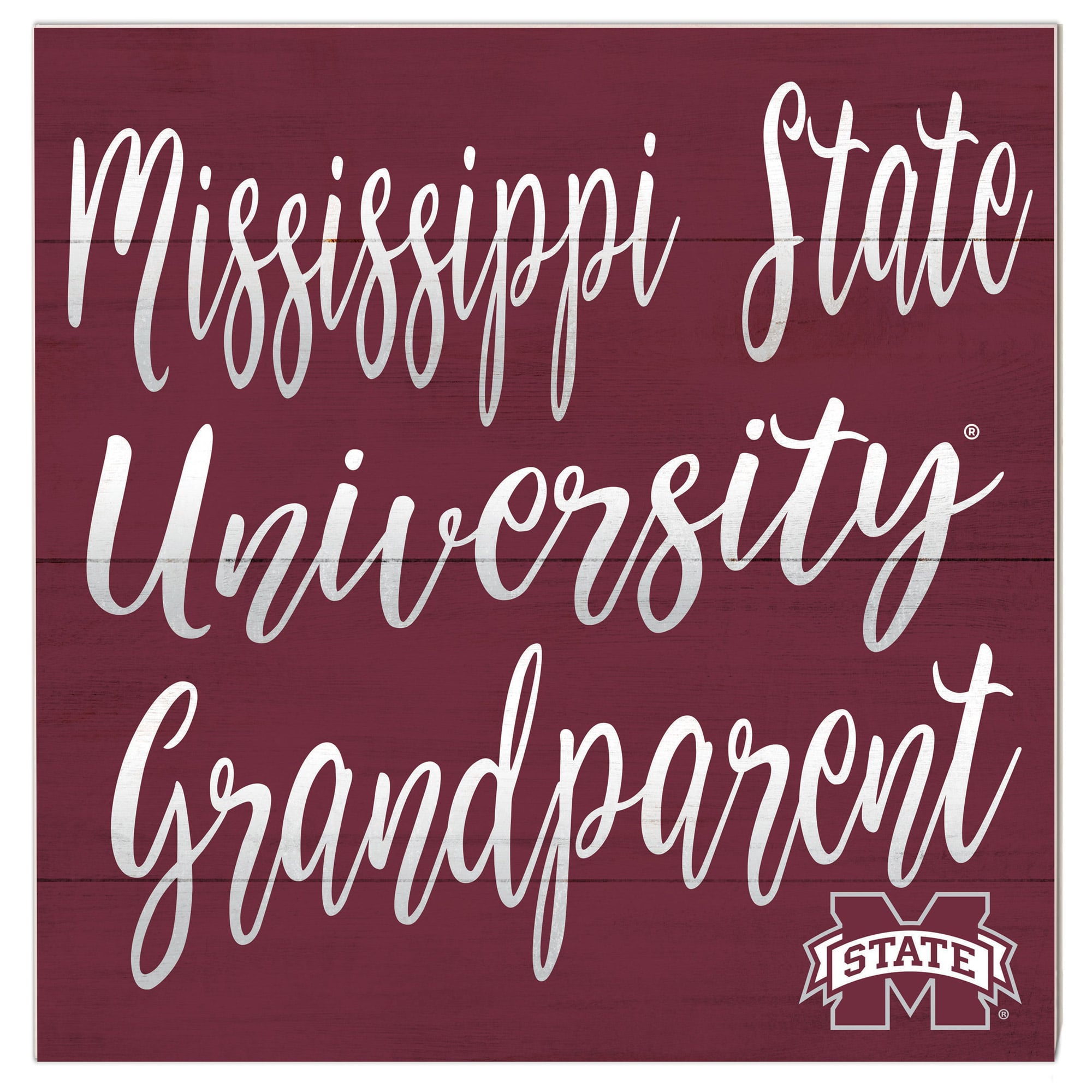 Mississippi State Bulldogs 10'' x 10'' Grandparent Plaque