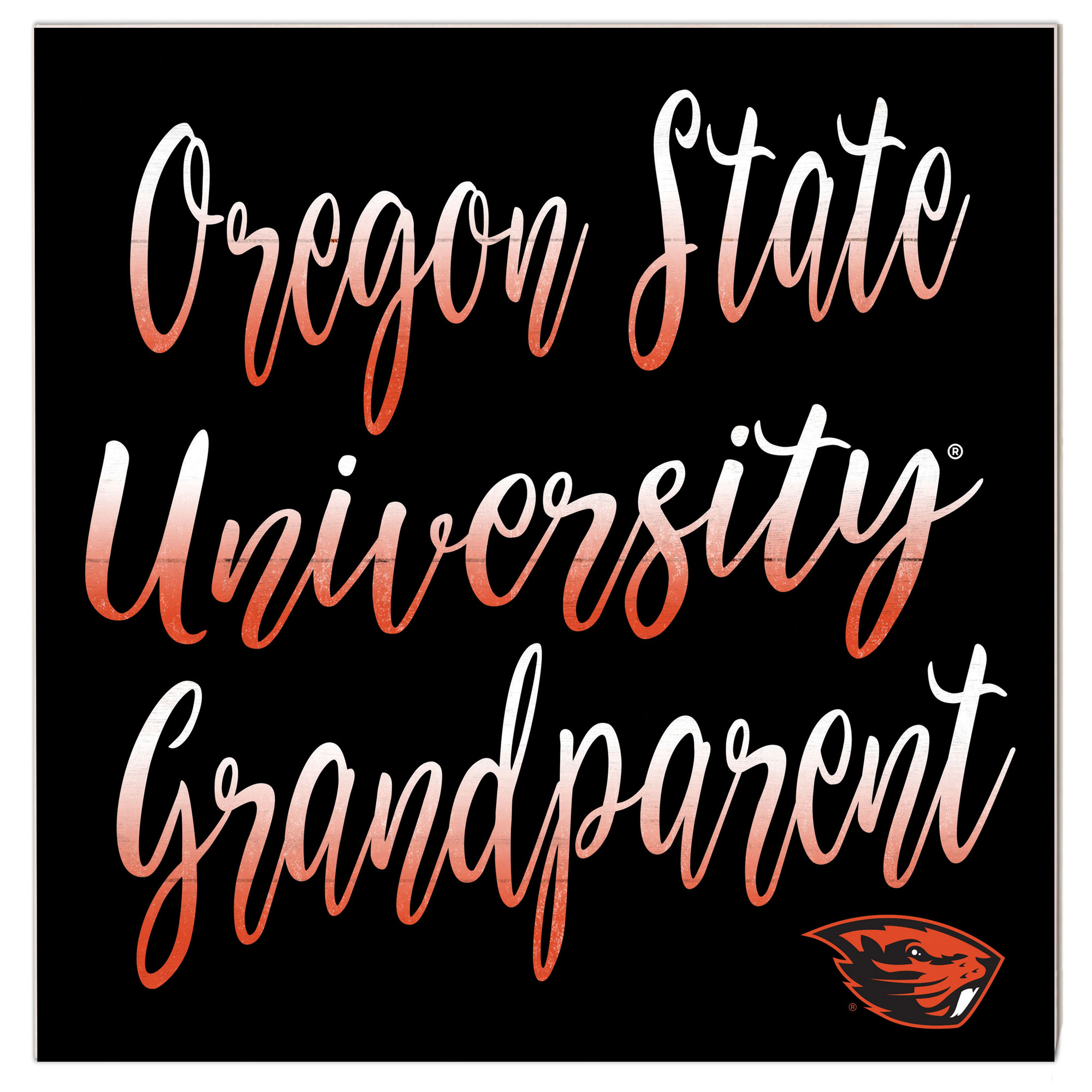Oregon State Beavers 10'' x 10'' Grandparent Plaque