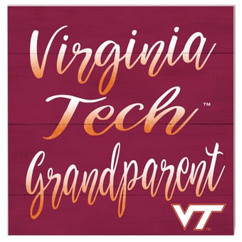 Virginia Tech Hokies 10'' x 10'' Grandparent Plaque