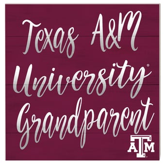 Texas A&M Aggies 10'' x 10'' Grandparent Plaque
