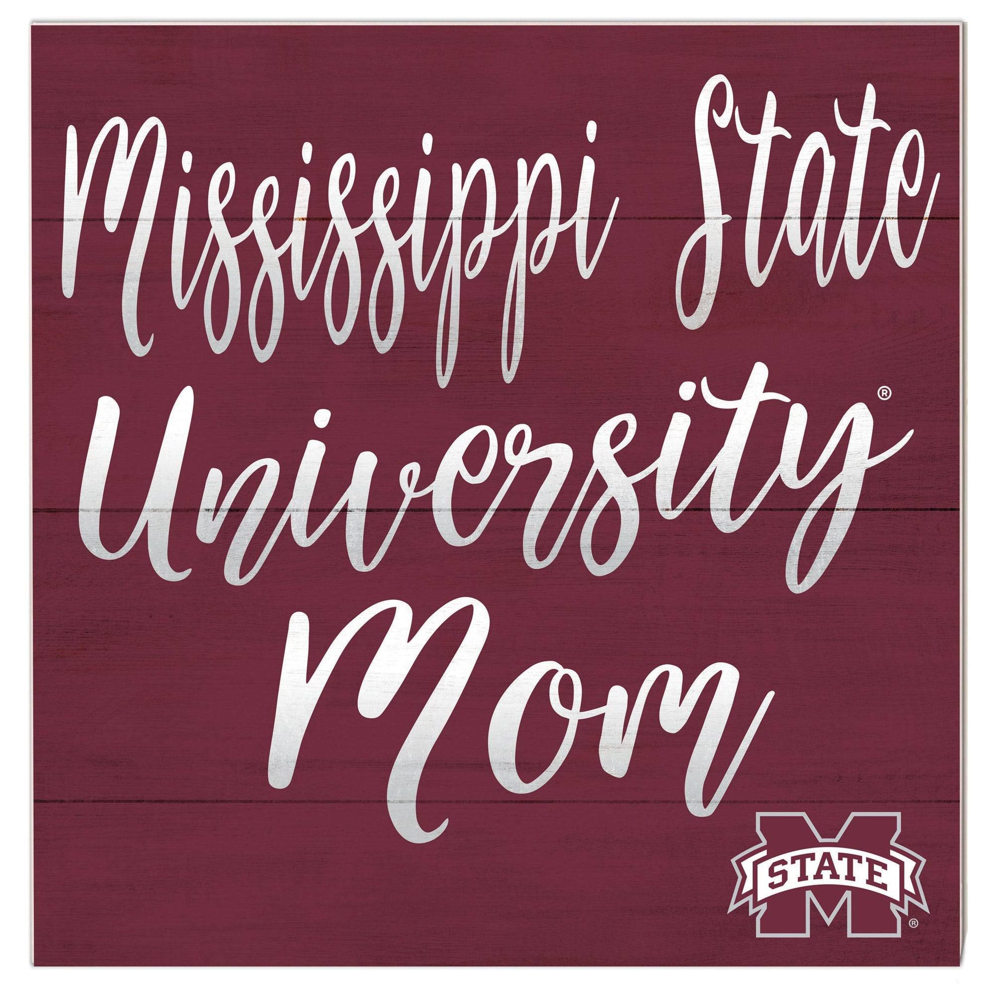 Mississippi State Bulldogs 10'' x 10'' Mom Plaque