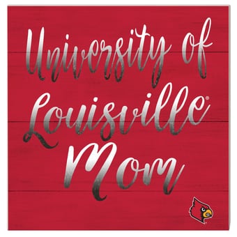 Louisville Cardinals 10'' x 10'' Mom Plaque