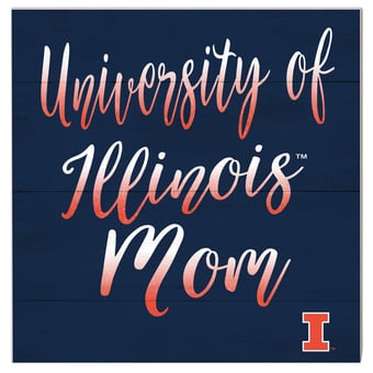 Illinois Fighting Illini 10'' x 10'' Mom Plaque