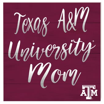 Texas A&M Aggies 10'' x 10'' Mom Plaque