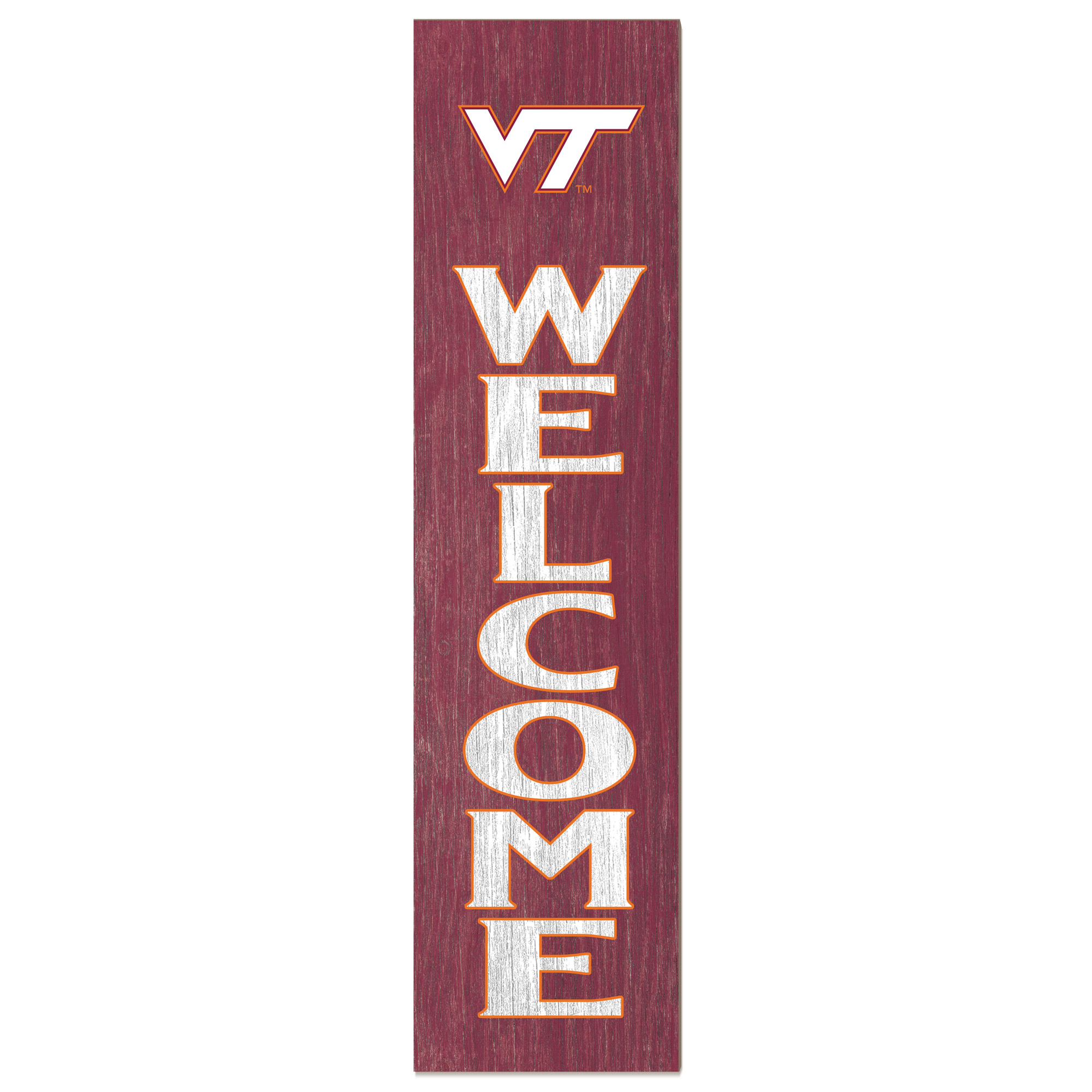 Virginia Tech Hokies 12'' x 48'' Welcome Leaner