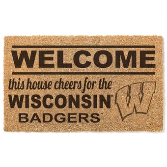 Wisconsin Badgers 18" x 30" Welcome Doormat