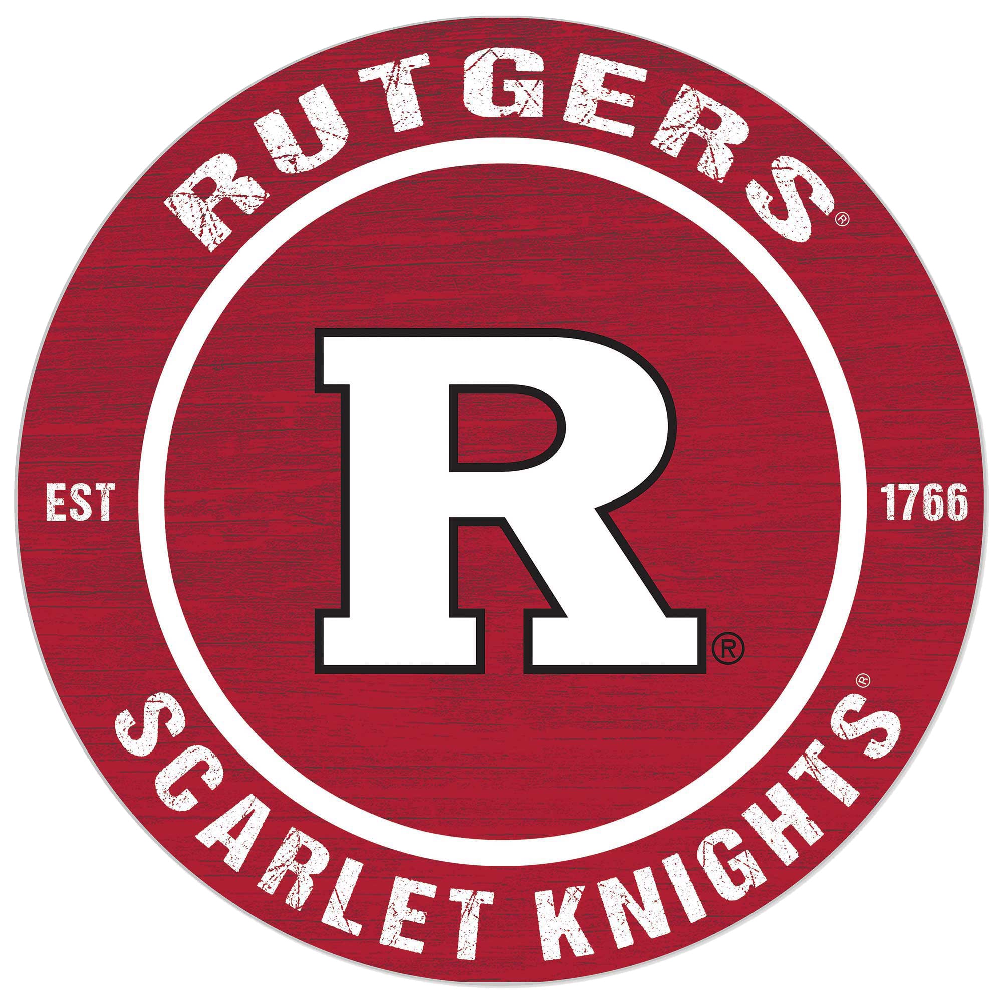 Rutgers Scarlet Knights 20'' x 20'' Indoor/Outdoor Circle Sign