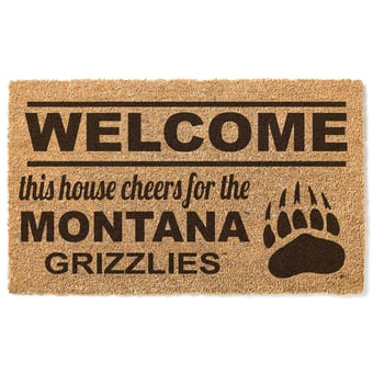 Montana Grizzlies 18" x 30" Welcome Doormat