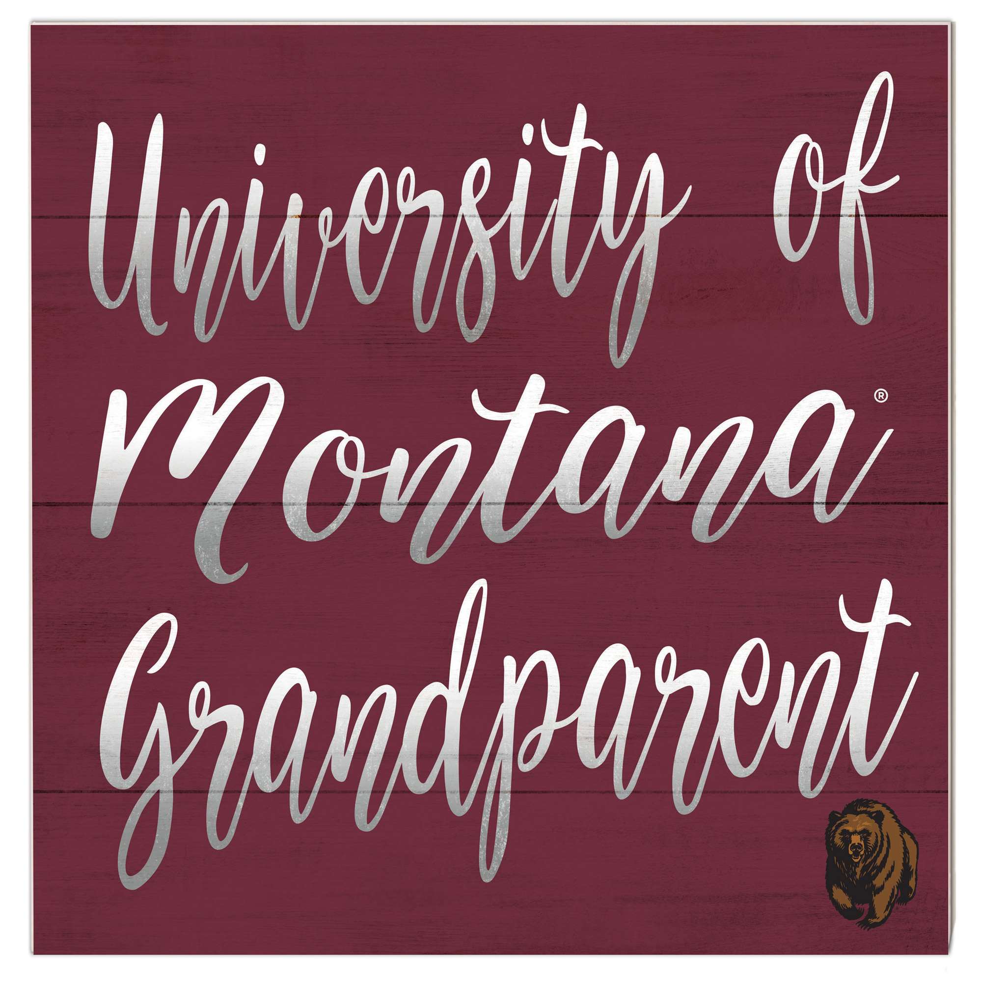 Montana Grizzlies 10'' x 10'' Grandparent Plaque