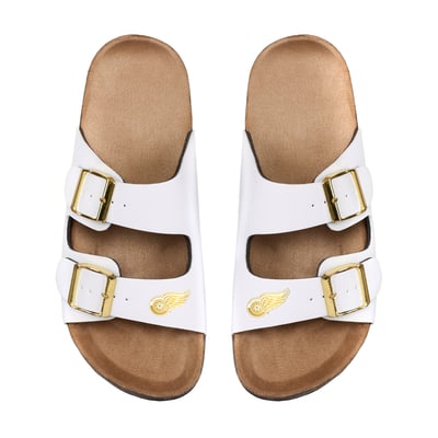 Women's FOCO Detroit Red Wings Double-Buckle Sandals
