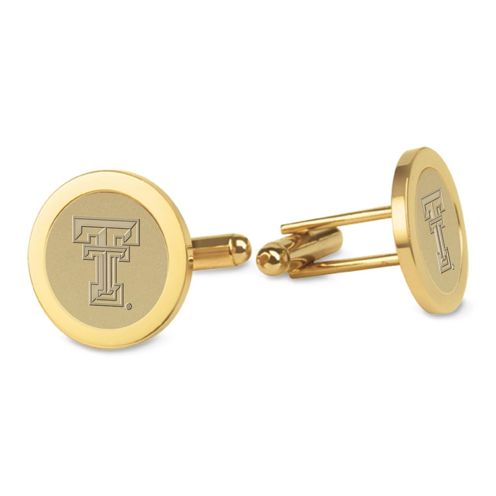 Men's Gold Texas Tech Red Raiders Cufflinks
