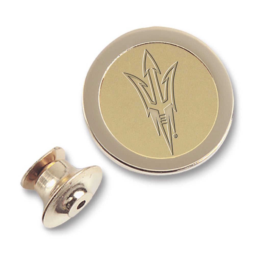 Gold Arizona State Sun Devils Lapel Pin