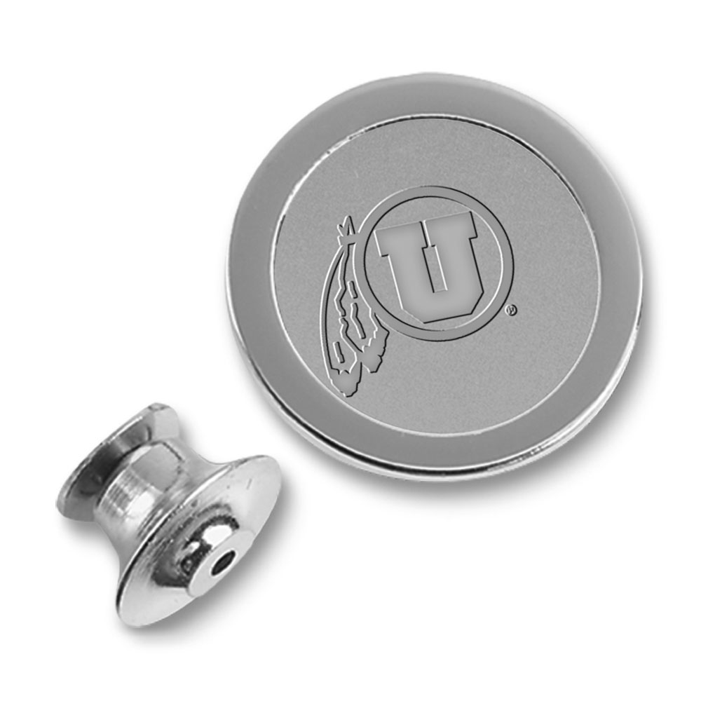 Silver Utah Utes Lapel Pin
