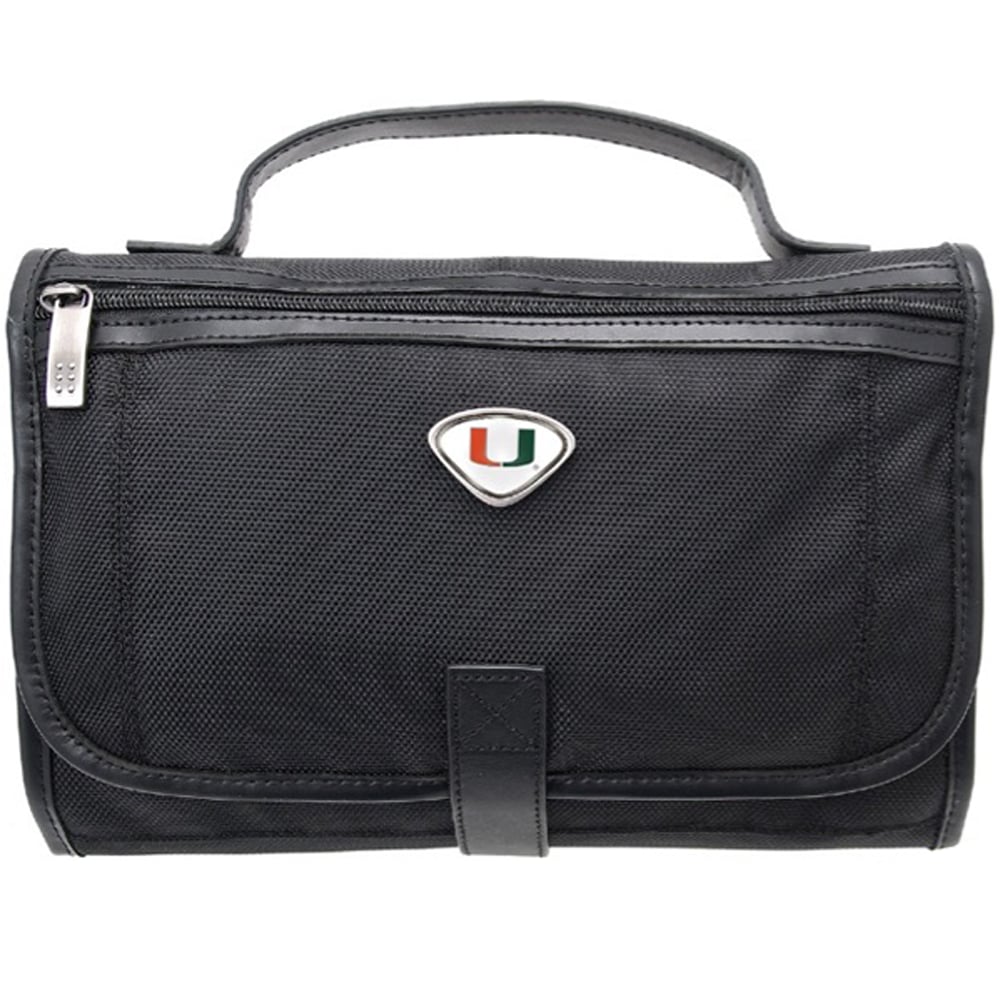 Black Miami Hurricanes Toiletry Bag
