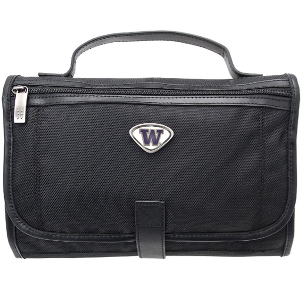 Black Washington Huskies Toiletry Bag