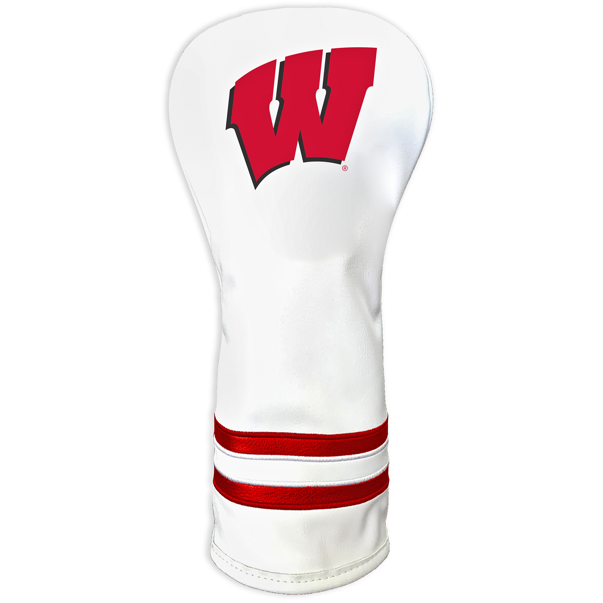 White Wisconsin Badgers Driver Headcover White Wisconsin Badgers Driver Headcover