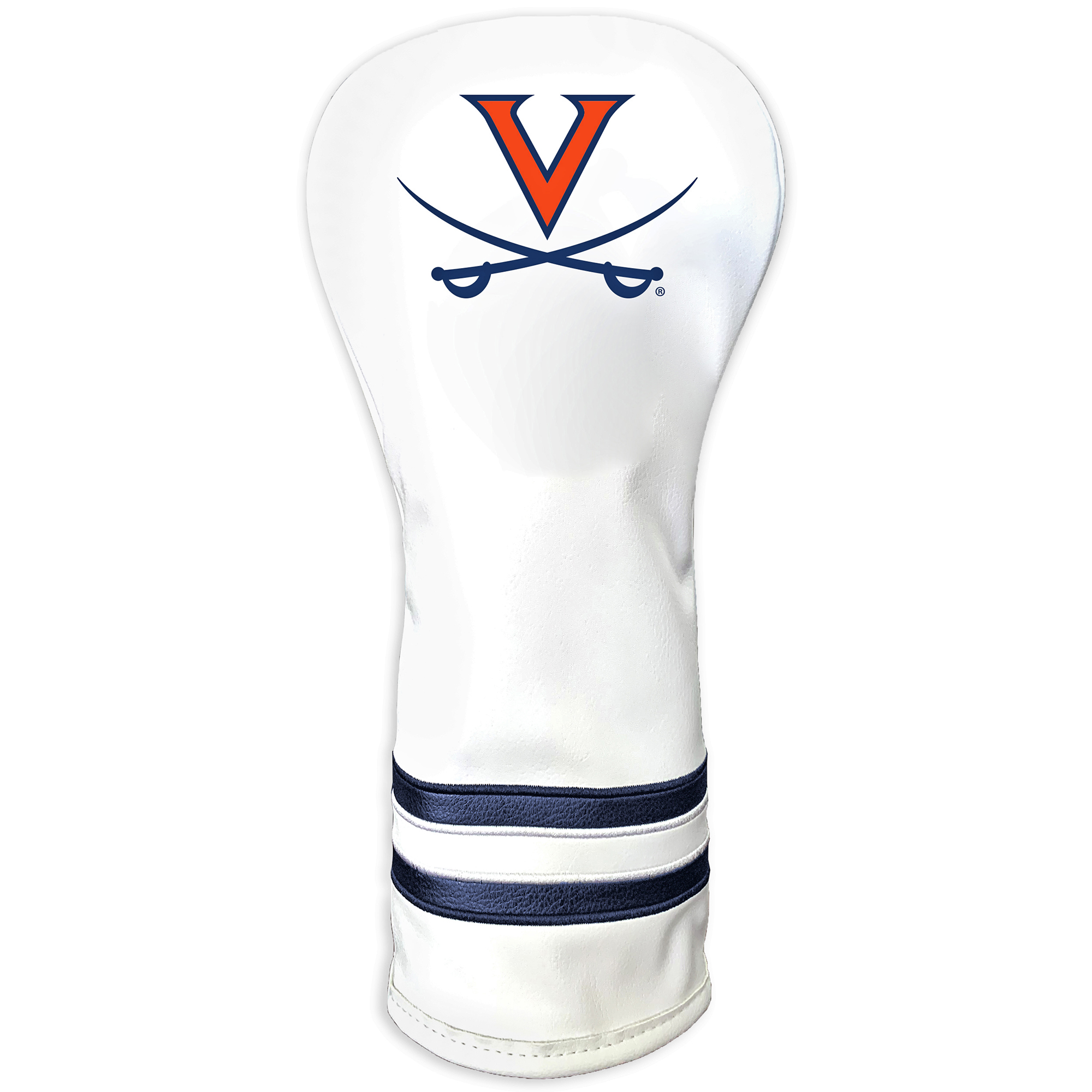 White Virginia Cavaliers Driver Headcover White Virginia Cavaliers Driver Headcover