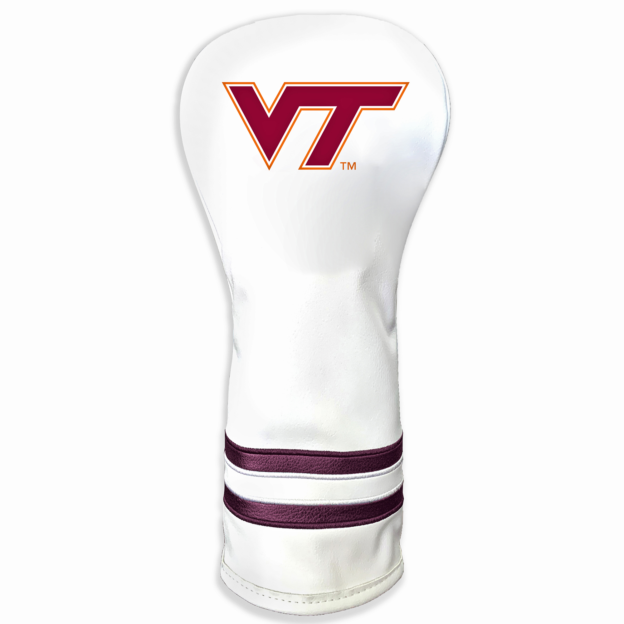 White Virginia Tech Hokies Driver Headcover White Virginia Tech Hokies Driver Headcover