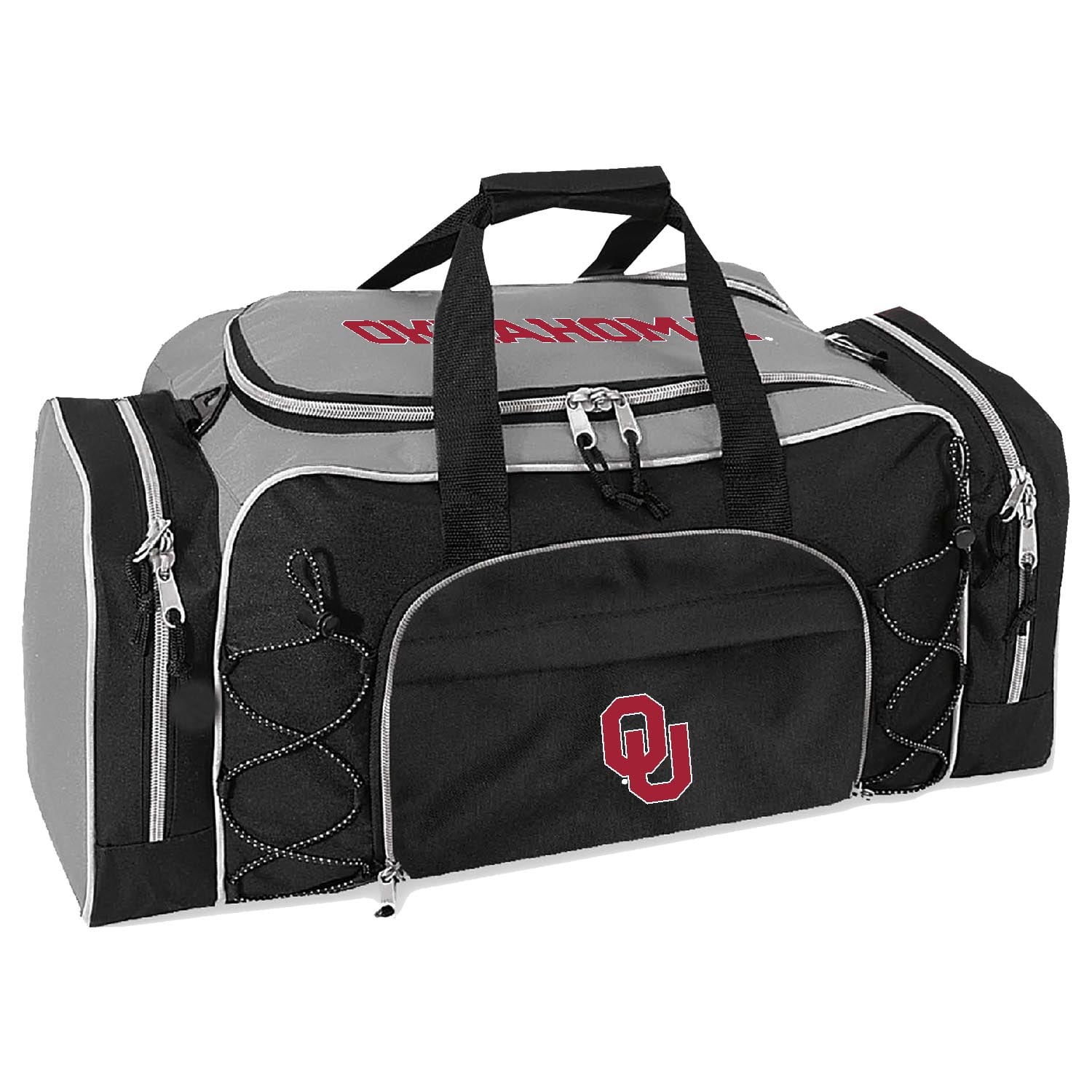 Gray Oklahoma Sooners Action Duffel Bag