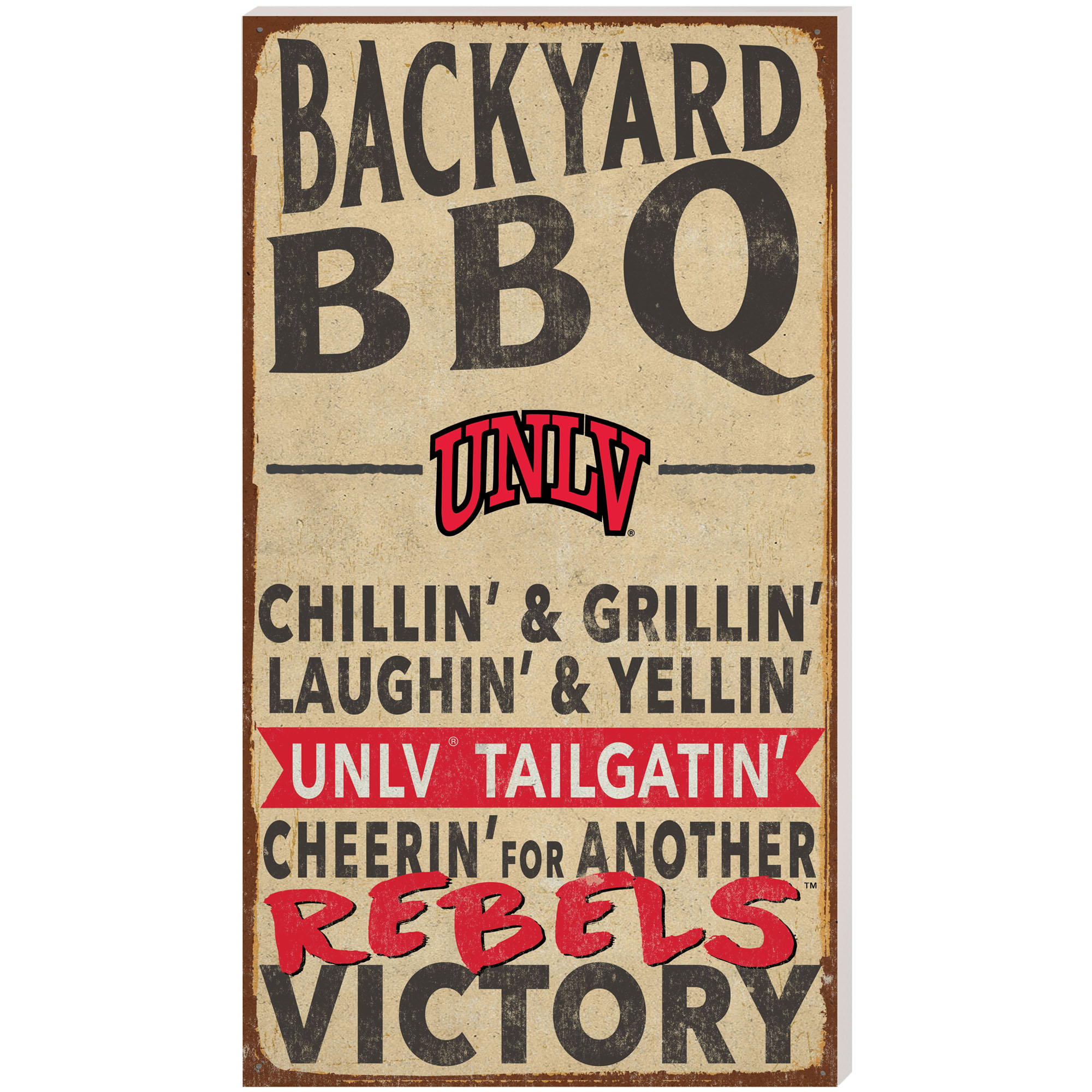 UNLV Rebels 11'' x 20'' BBQ Indoor/Outdoor Sign