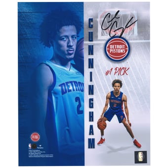 Cade Cunningham Detroit Pistons Autographed 8" x 10" Rookie Photoshoot Photograph