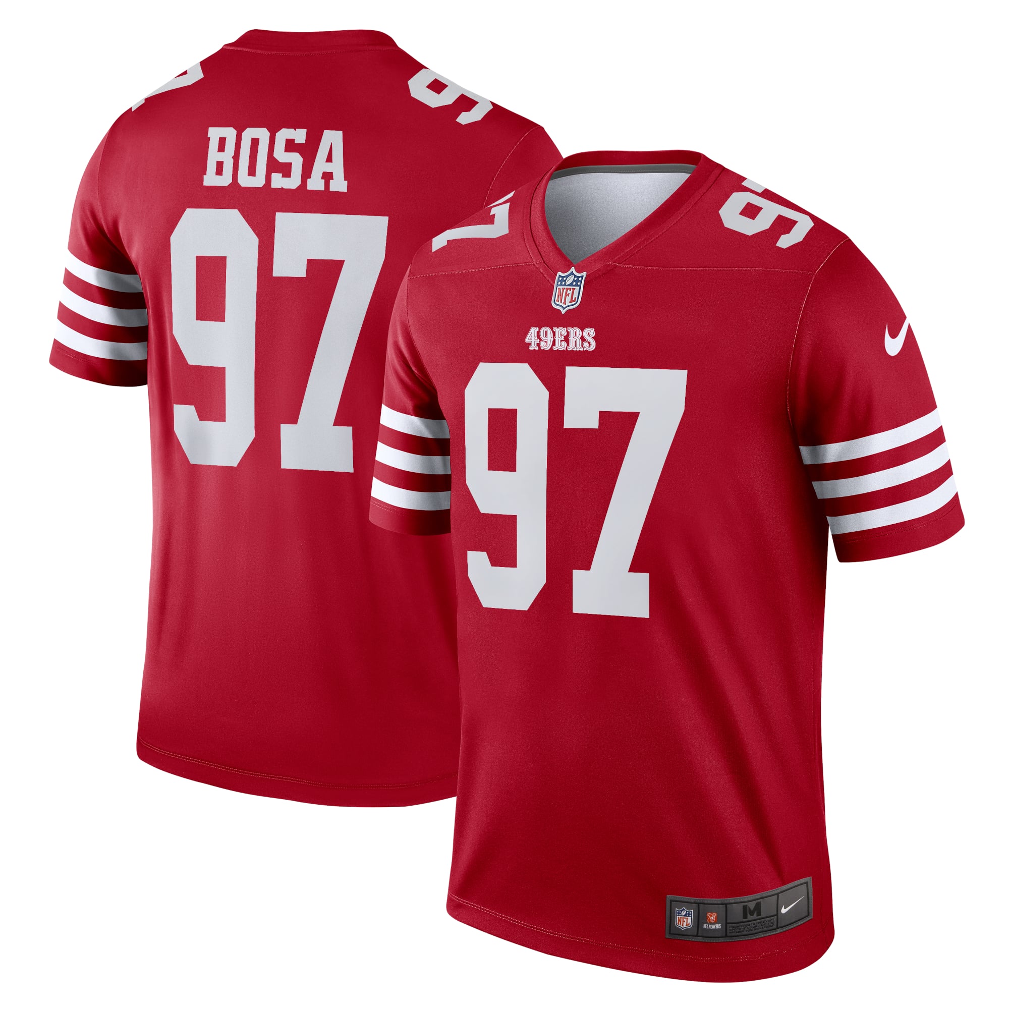 Men's Nike Nick Bosa Scarlet San Francisco 49ers Legend Player Performance Top