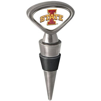 Silver Iowa State Cyclones Wine Stopper
