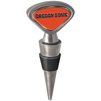 Silver Oregon State Beavers Wine Stopper