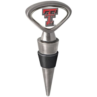 Silver Texas Tech Red Raiders Wine Stopper