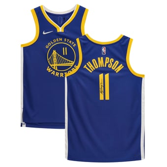 Klay Thompson Royal Golden State Warriors Autographed Nike 2021-2022 Swingman Jersey