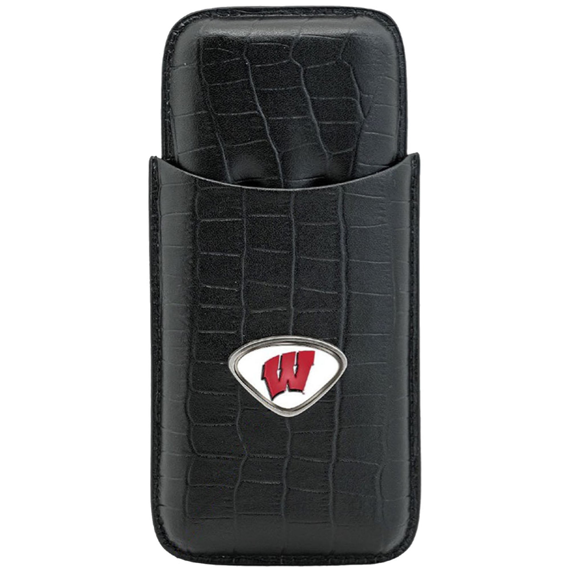 Black Wisconsin Badgers Cigar Case