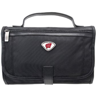 Black Wisconsin Badgers Toiletry Bag